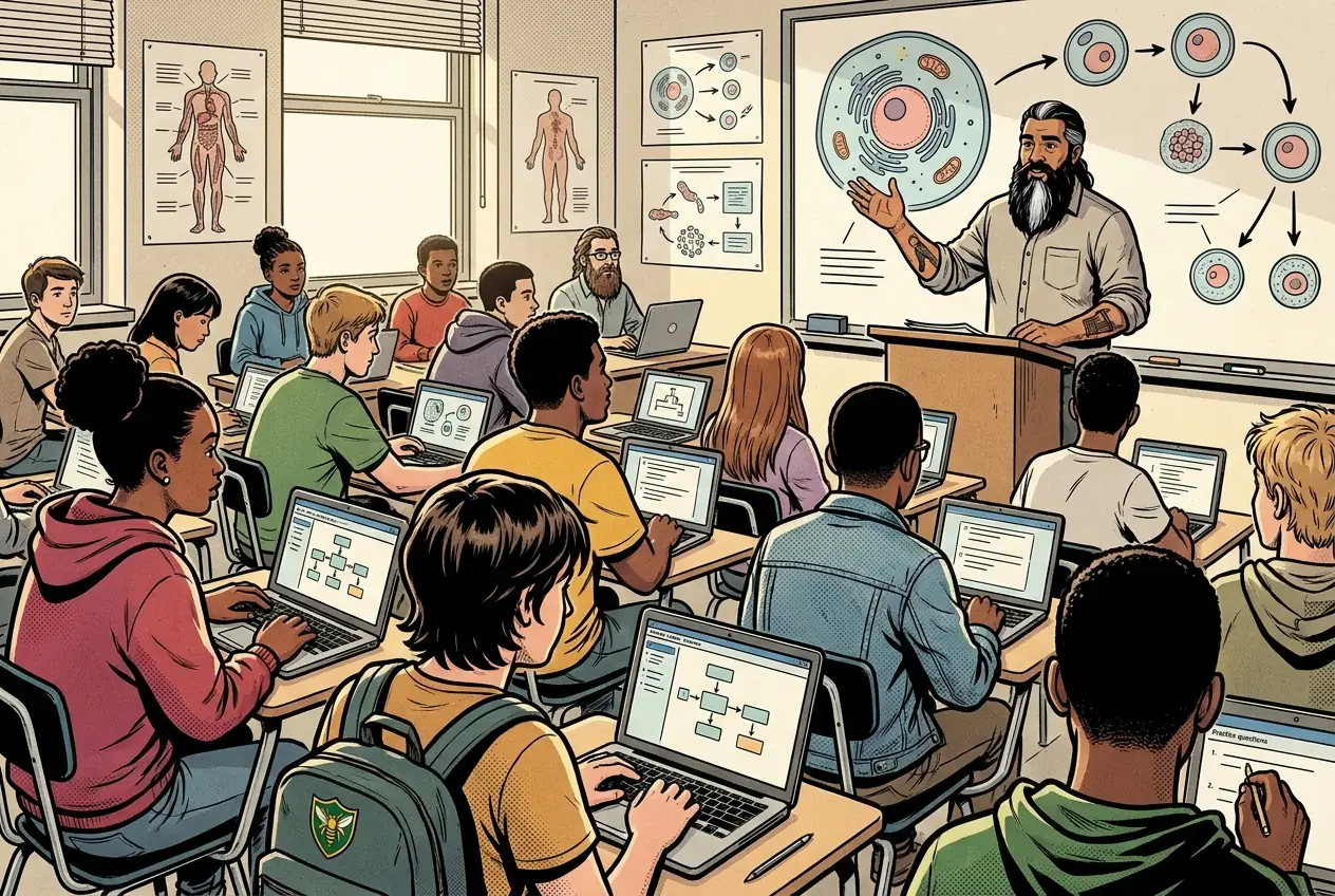 Comic panel 85: Cloning workflow quiz. Quiz, then straight on with the workflow still fresh.