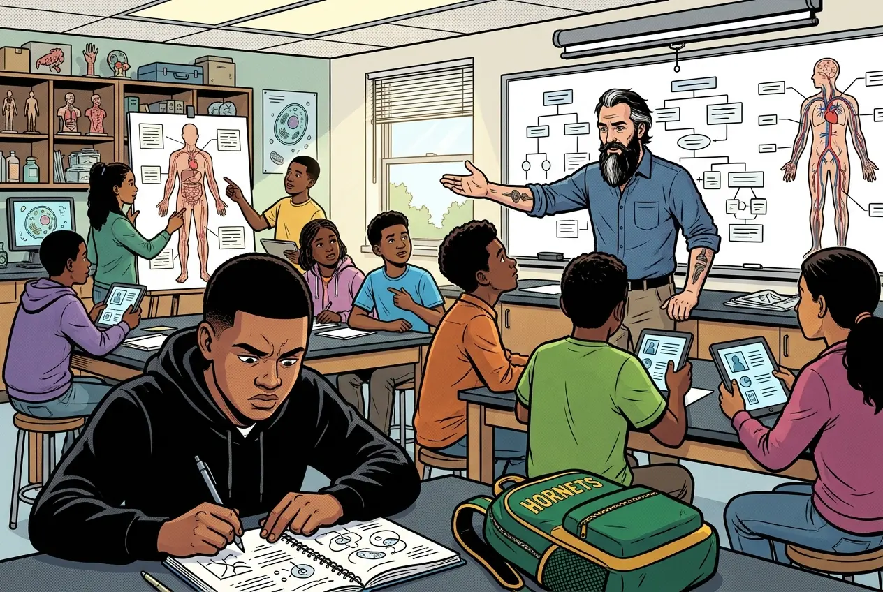 Comic panel 36: Plan revision and rationale. Peer review, then revision with the changes documented. We had to show at least two specific changes we made because of feedback, and why.