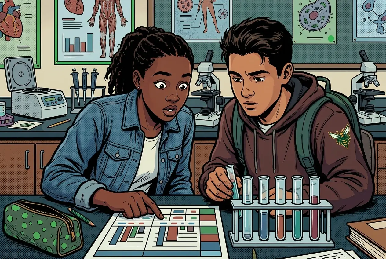 Drawing, panel 20: Analyze tox results.