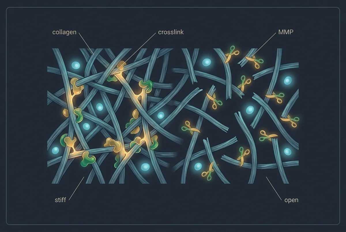 Labeled illustration: tissue remodeling