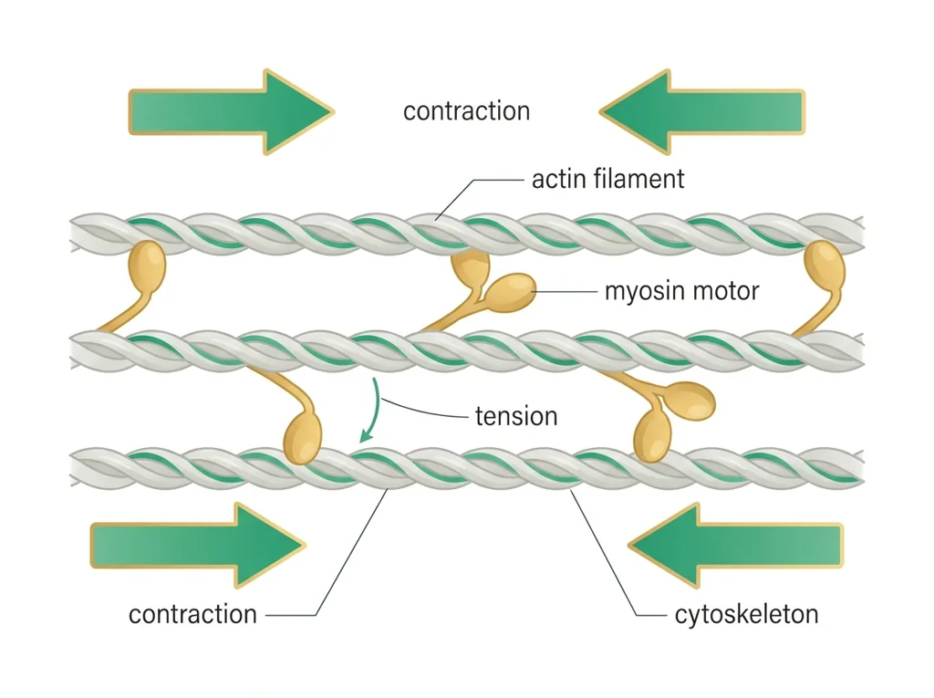 Labeled illustration: actomyosin