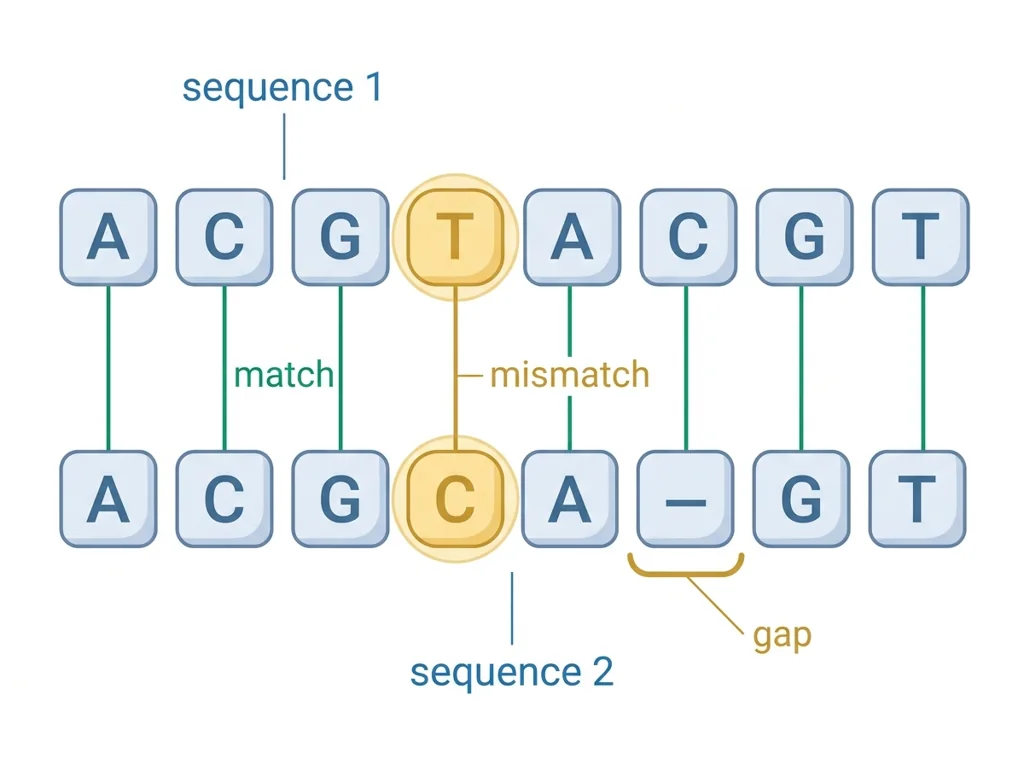 Labeled illustration: alignment