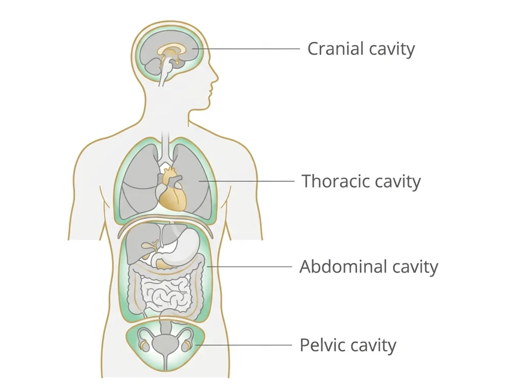 Labeled illustration: cavity
