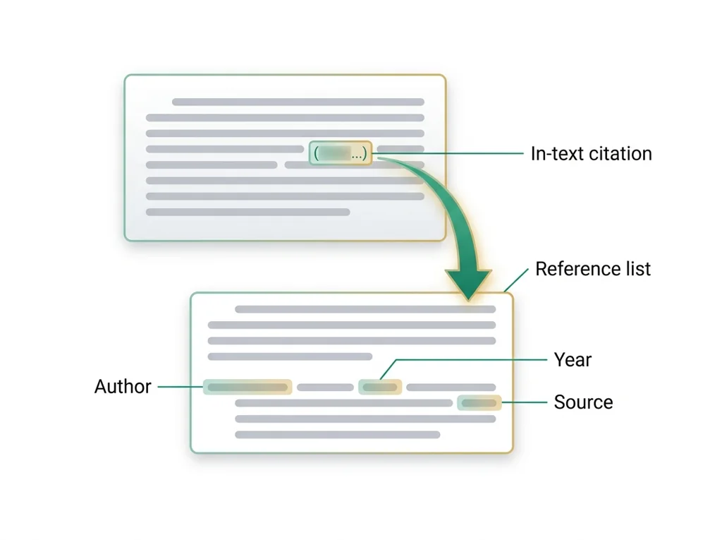 Labeled illustration: citation