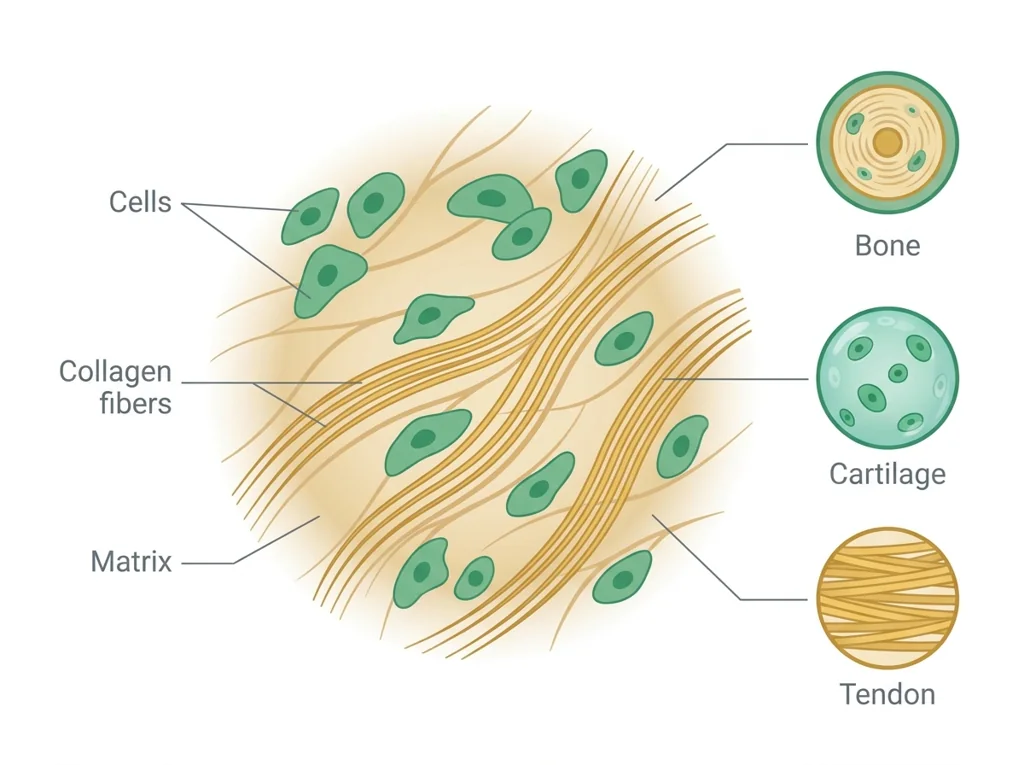 Labeled illustration: connective