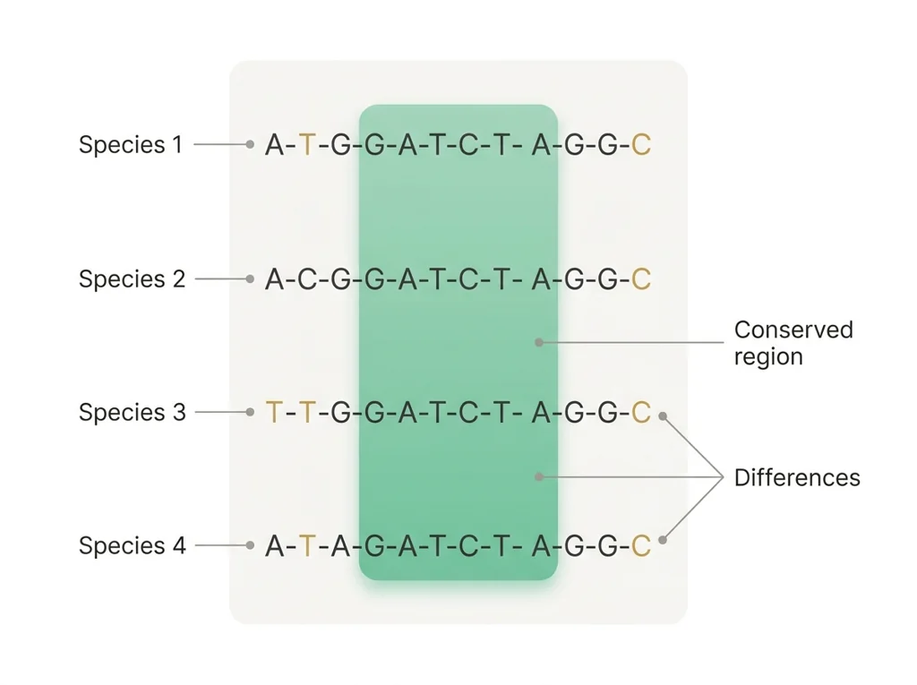 Labeled illustration: conservation