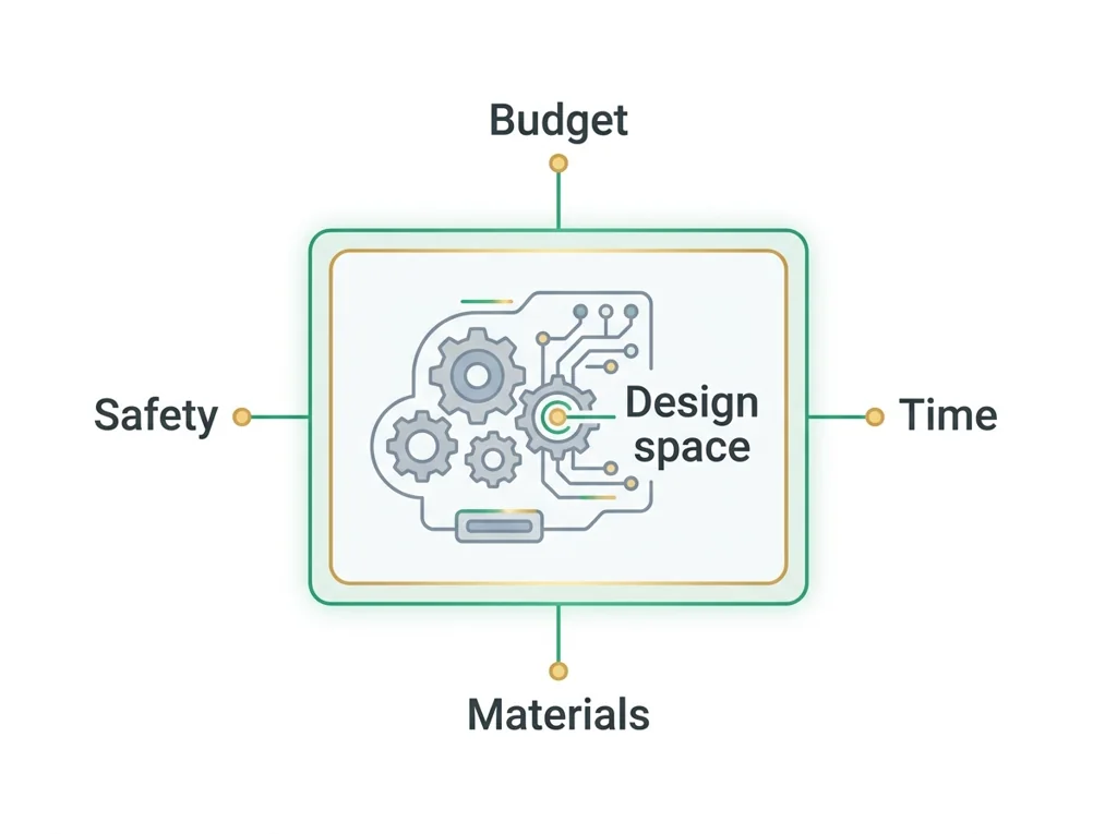 Labeled illustration: constraint