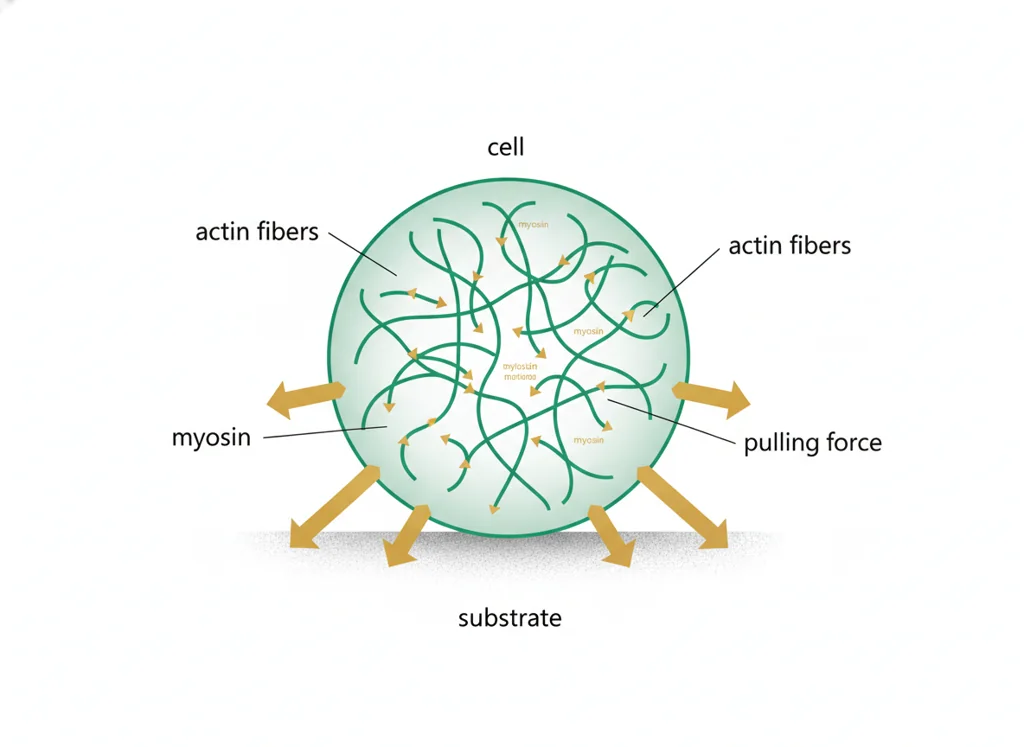 Labeled illustration: contractility