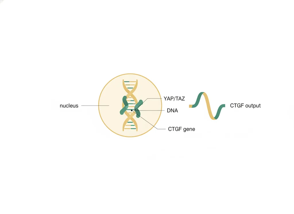 Labeled illustration: CTGF