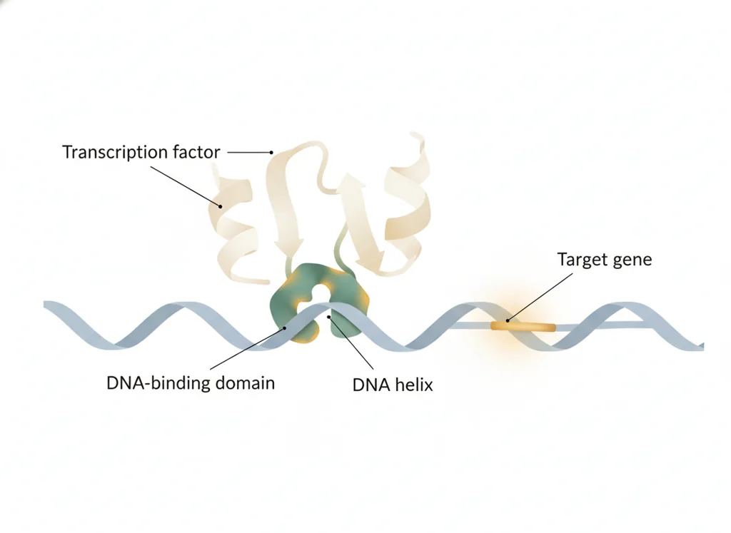 Labeled illustration: DNA-binding domain