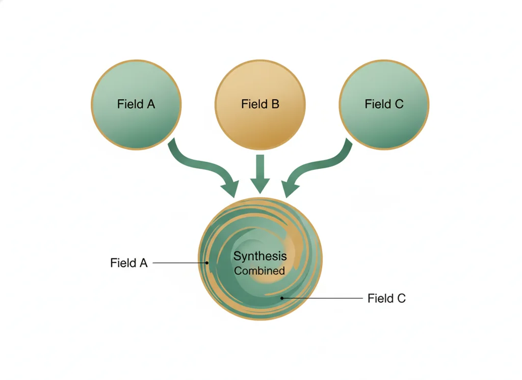 Labeled illustration: domain synthesis
