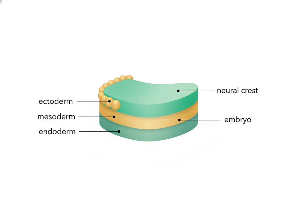 Labeled illustration: ectoderm