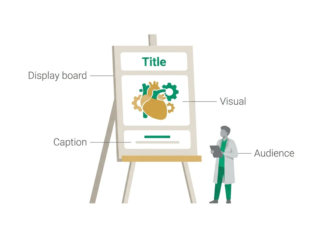 Labeled illustration: exhibit