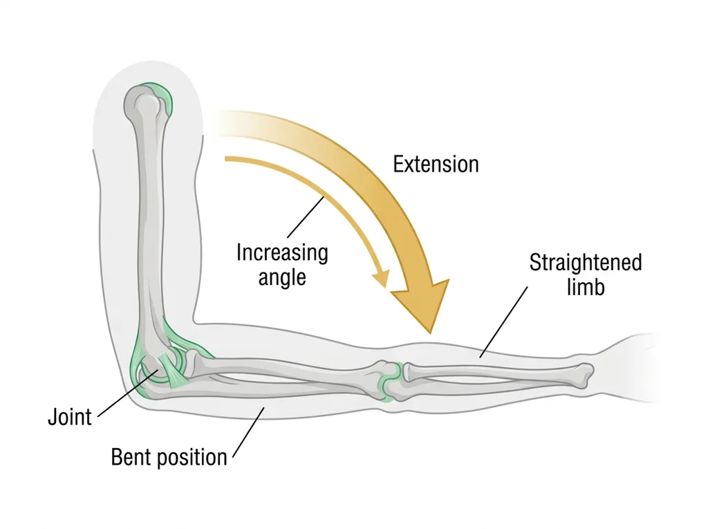 Labeled illustration: extension