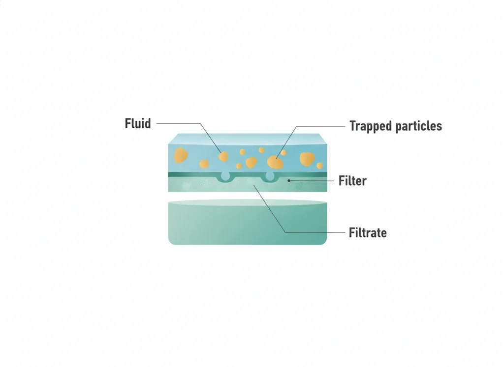 Labeled illustration: filtration