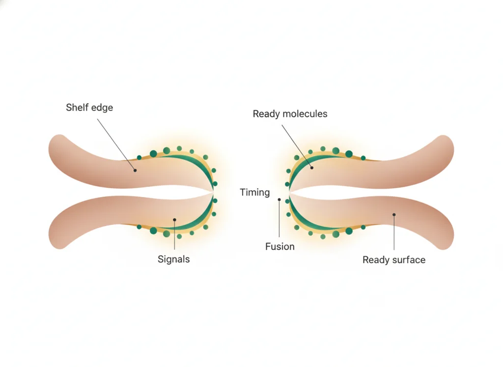 Labeled illustration: fusion competence