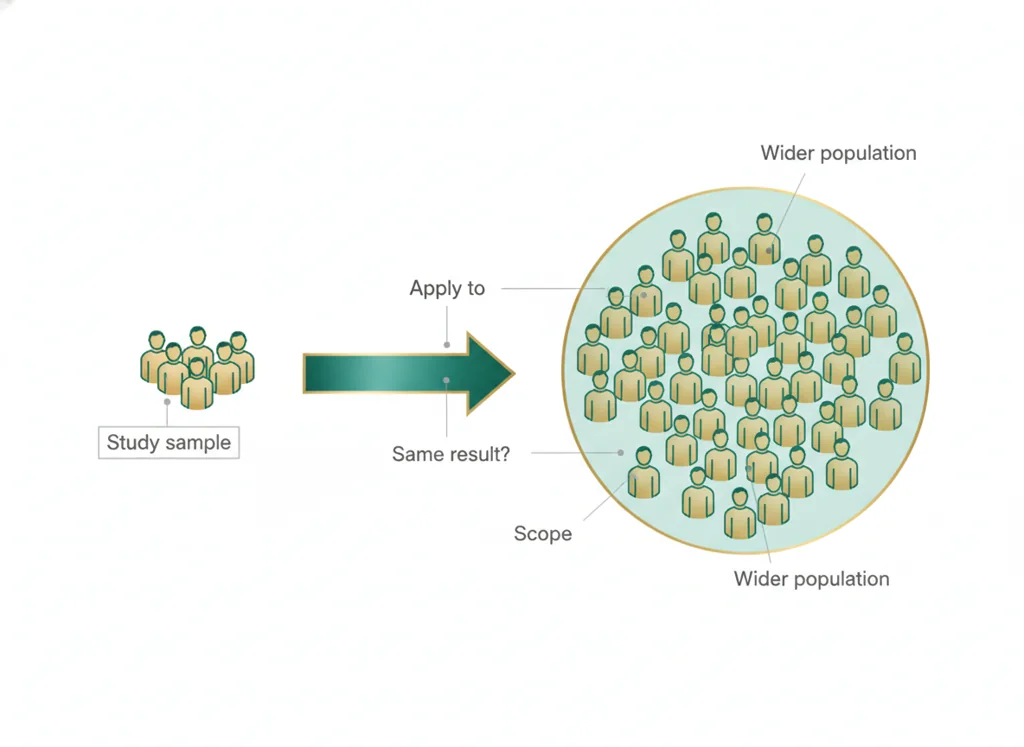 Labeled illustration: generalizability