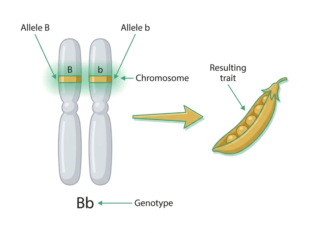 Labeled illustration: genotype