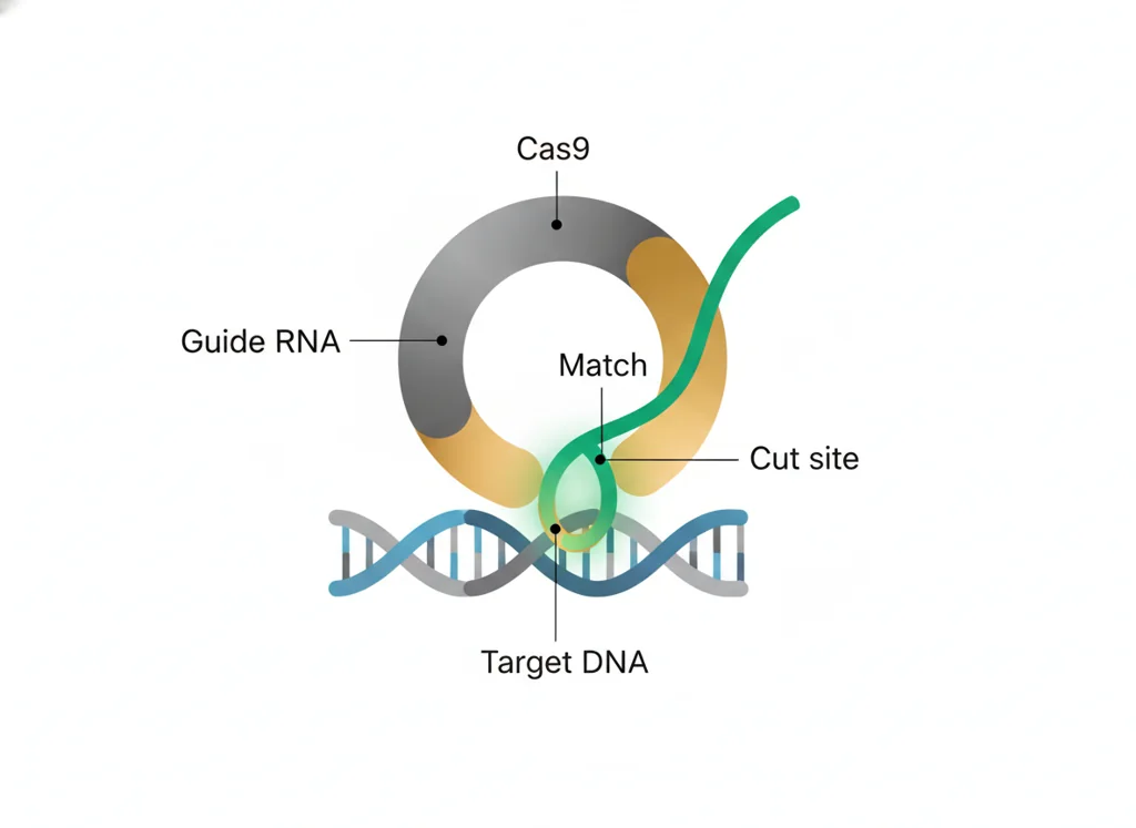Labeled illustration: guide-rna