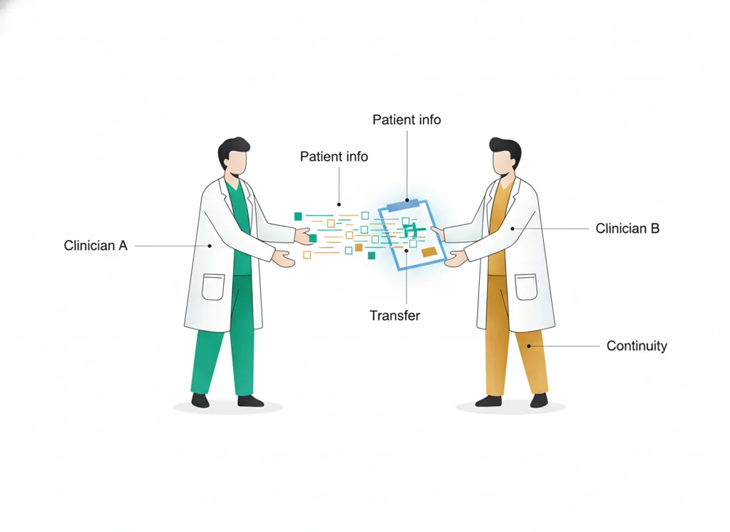 Labeled illustration: handoff