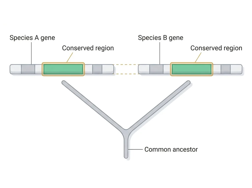 Labeled illustration: homolog
