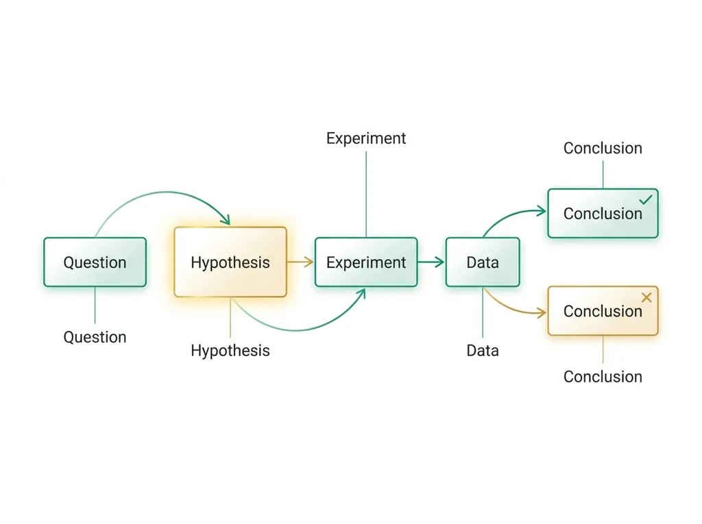 Labeled illustration: hypothesis