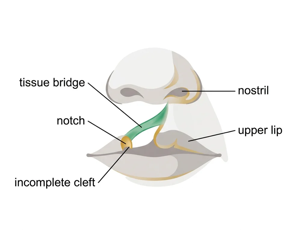Labeled illustration: incomplete
