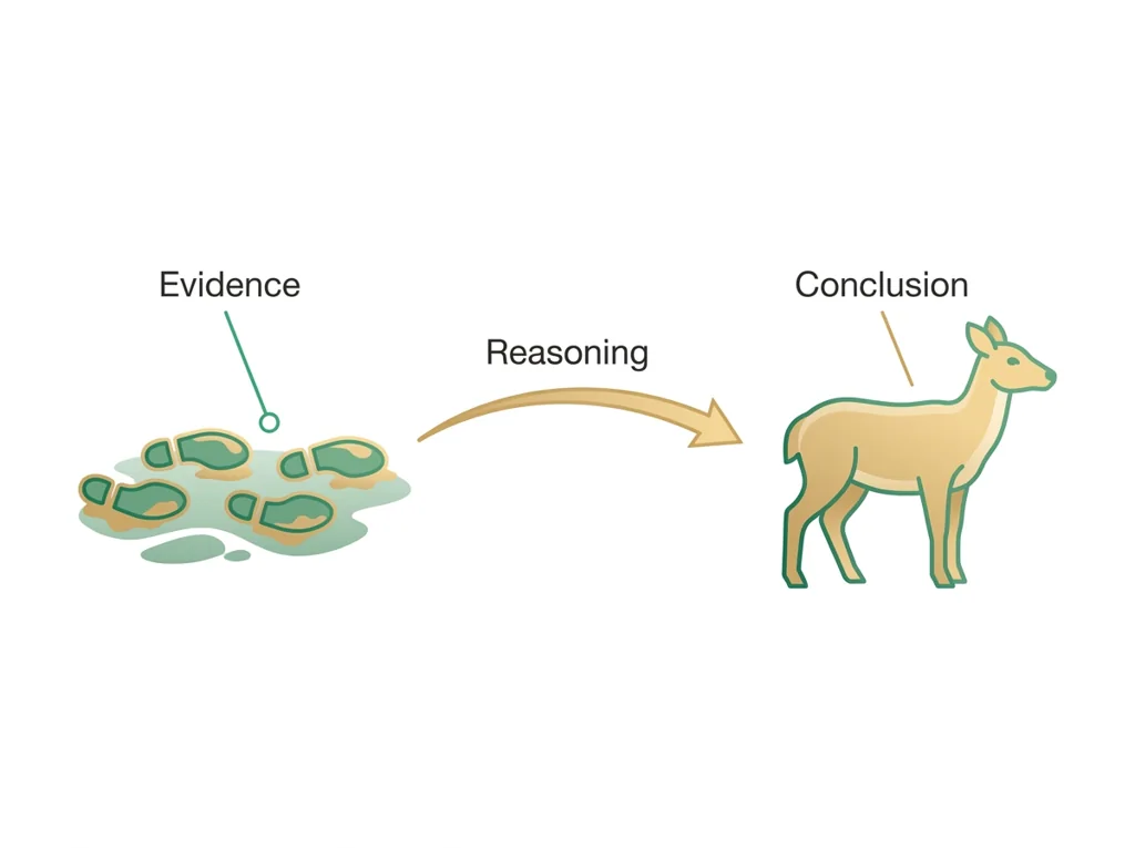 Labeled illustration: inference