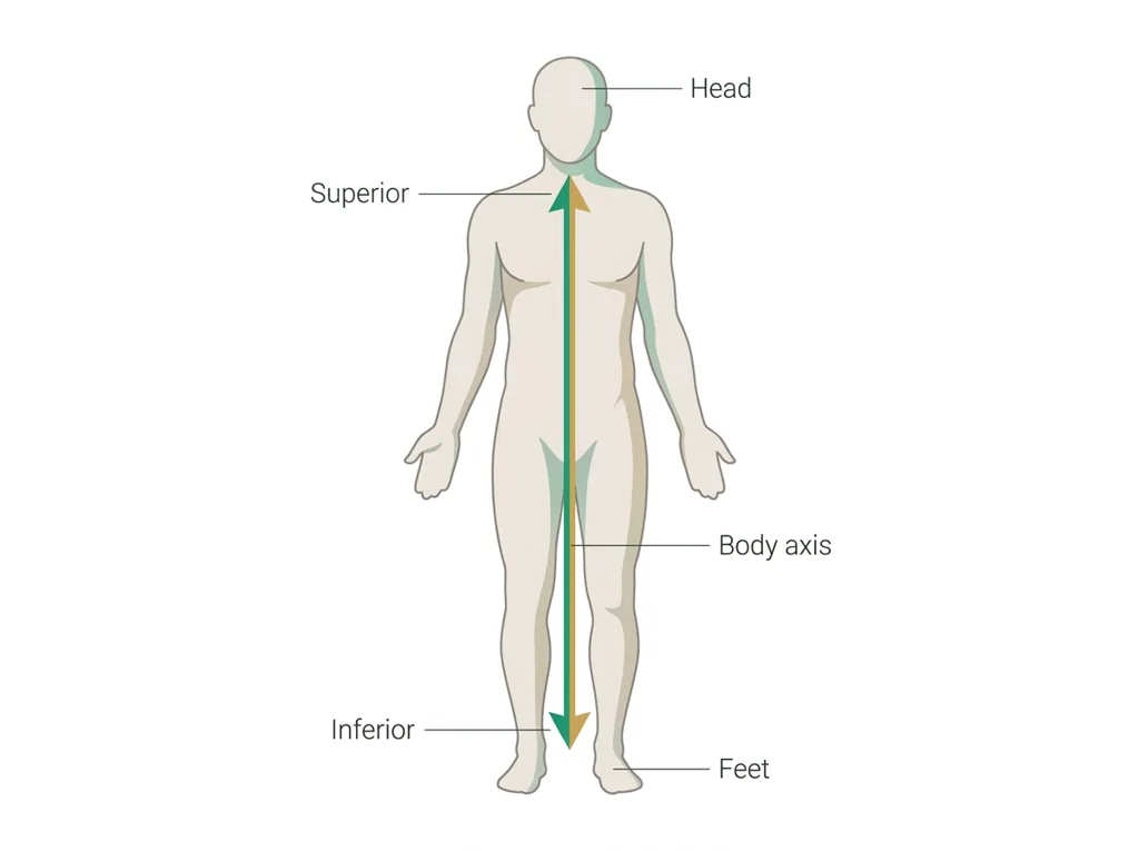 Labeled illustration: inferior