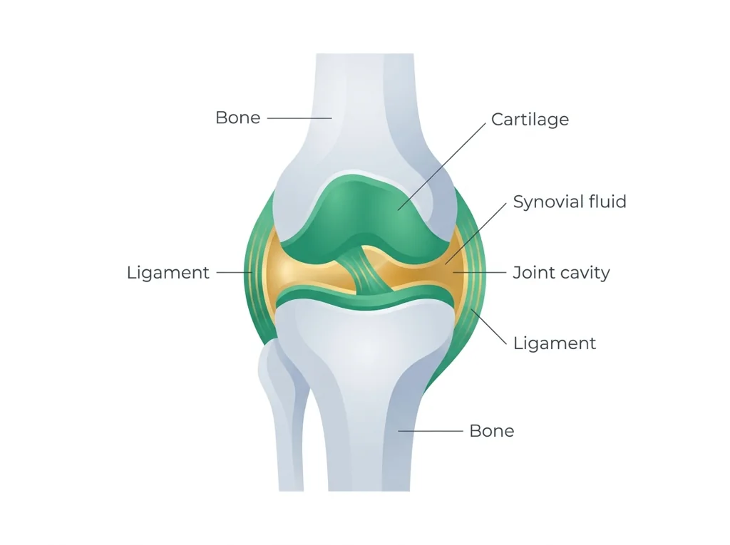 Labeled illustration: joint