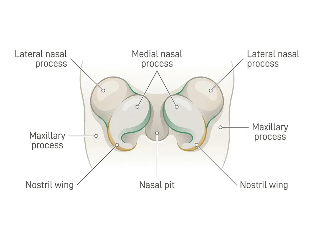 Labeled illustration: lateral nasal process