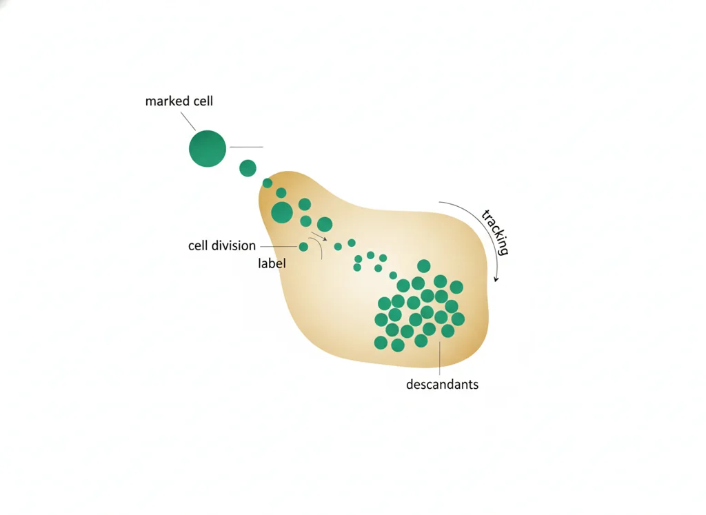 Labeled illustration: lineage labeling
