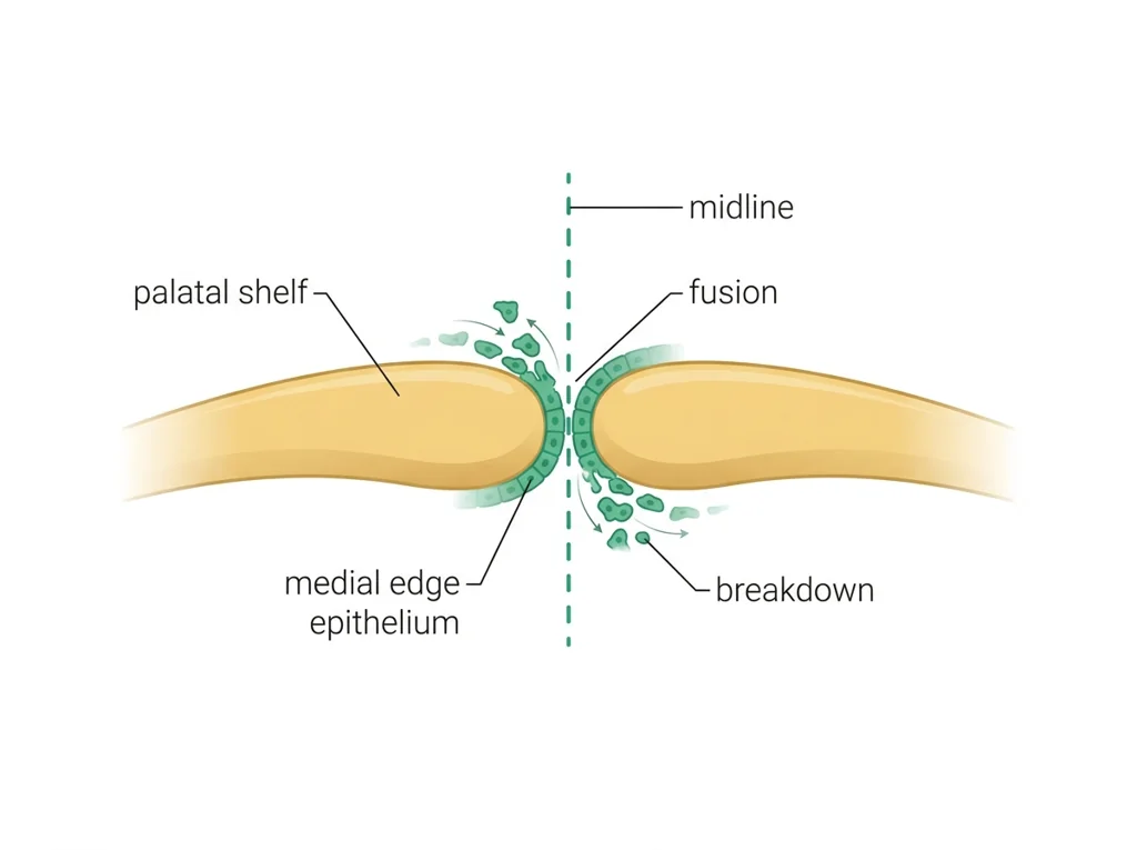 Labeled illustration: medial edge epithelium (MEE)
