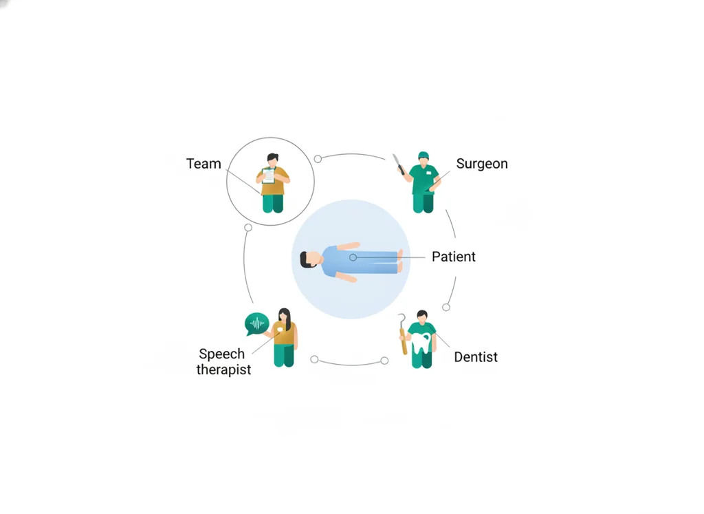 Labeled illustration: multidisciplinary-team