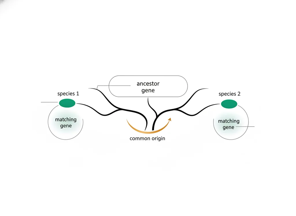 Labeled illustration: ortholog