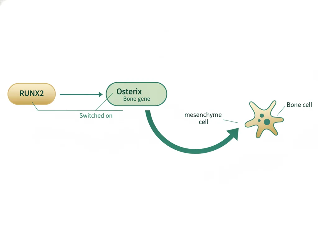 Labeled illustration: Osterix