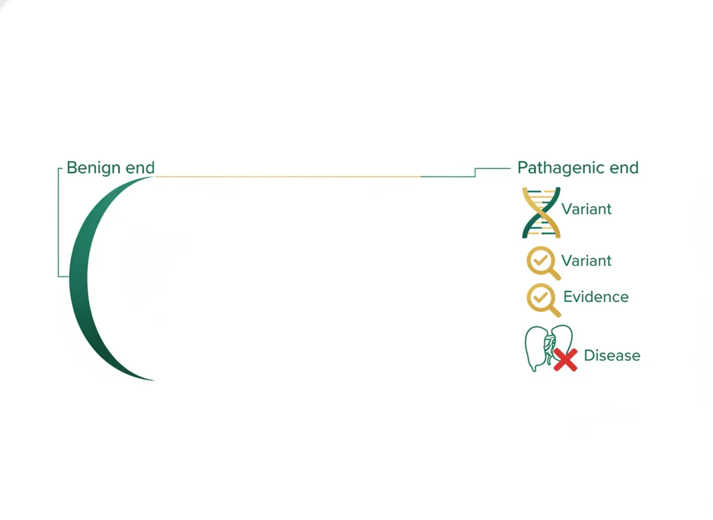 Labeled illustration: pathogenic