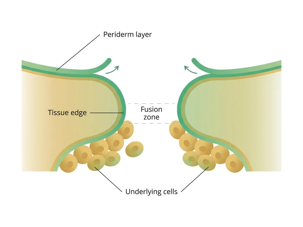 Labeled illustration: periderm