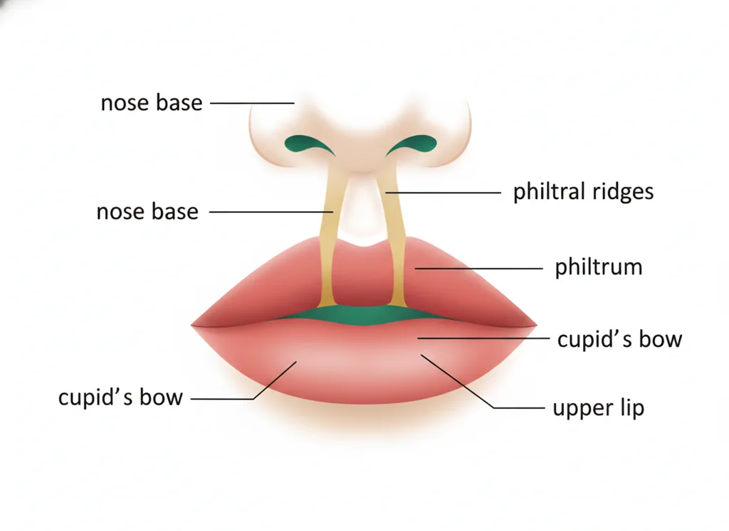 Labeled illustration: philtrum