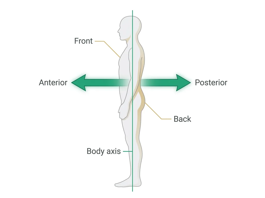 Labeled illustration: posterior