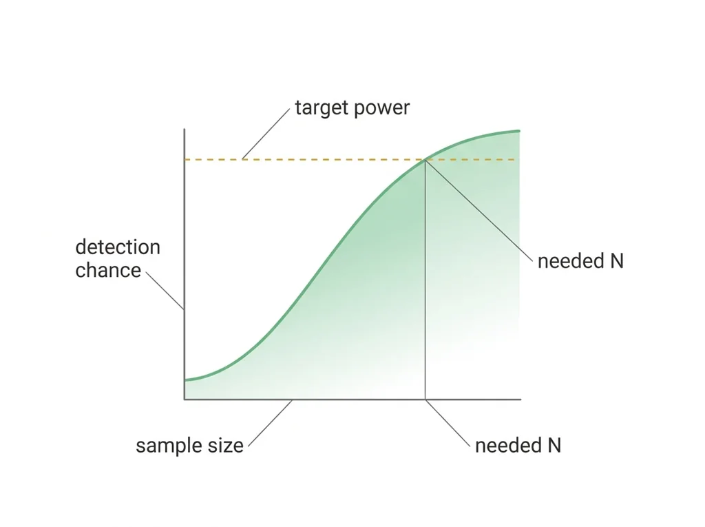 Labeled illustration: power calculation