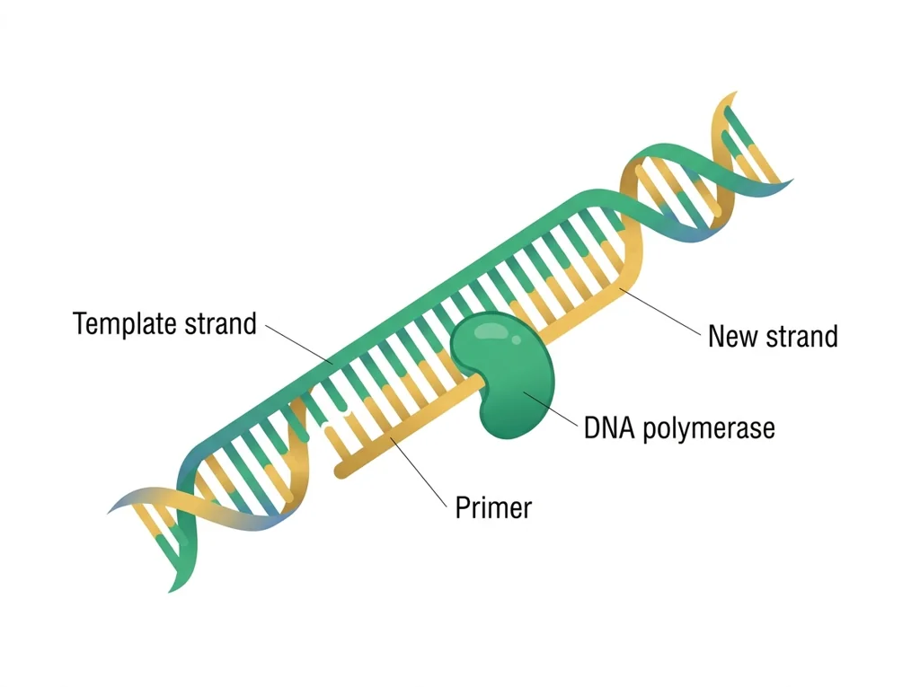 Labeled illustration: primer