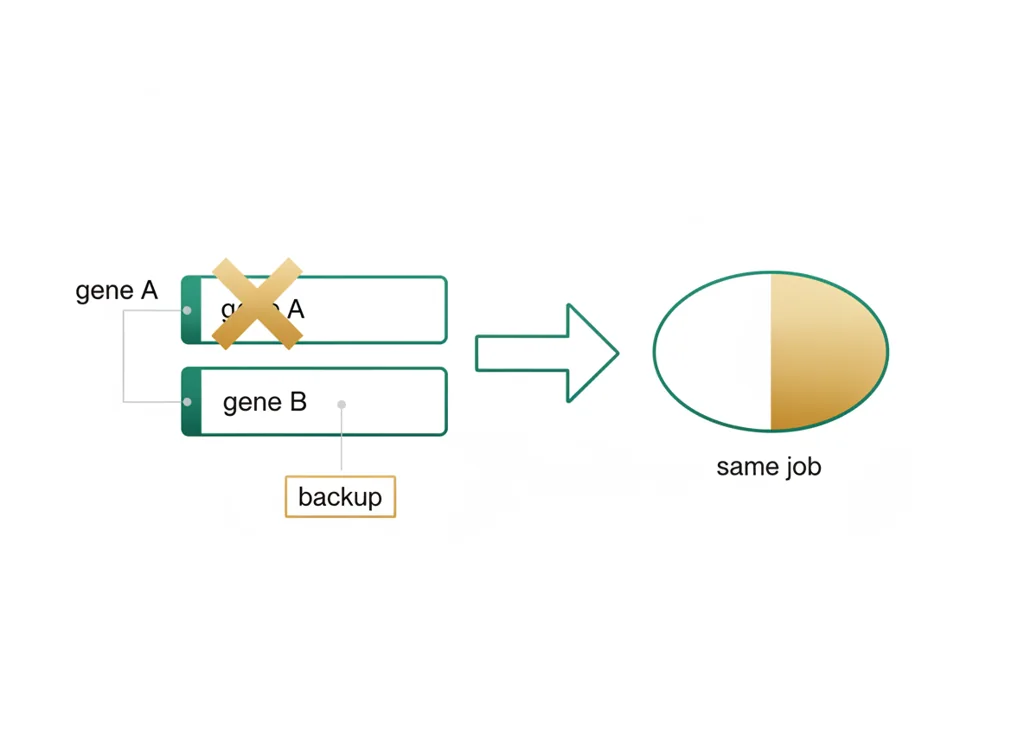 Labeled illustration: redundancy