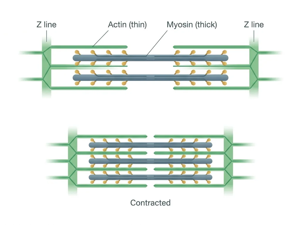 Labeled illustration: sarcomere