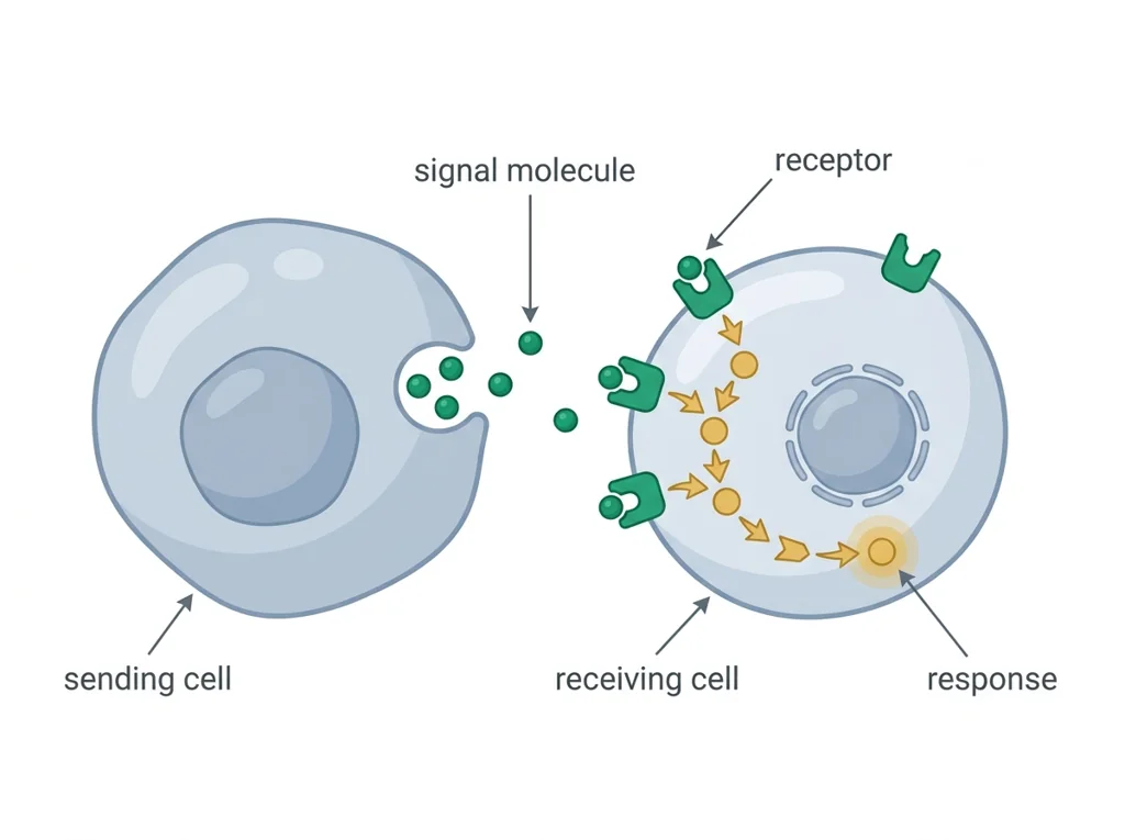 Labeled illustration: signaling molecule