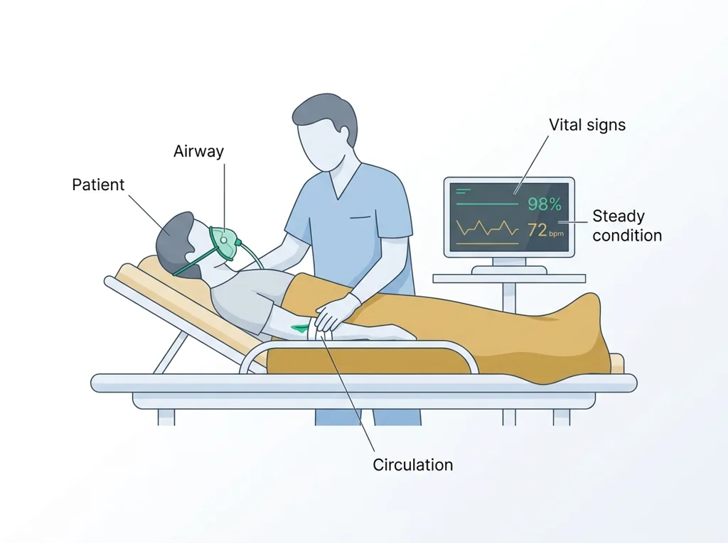 Labeled illustration: stabilization