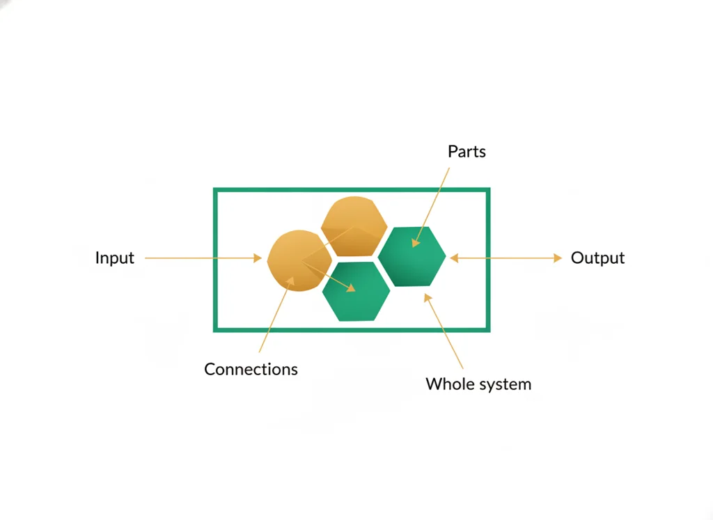 Labeled illustration: system