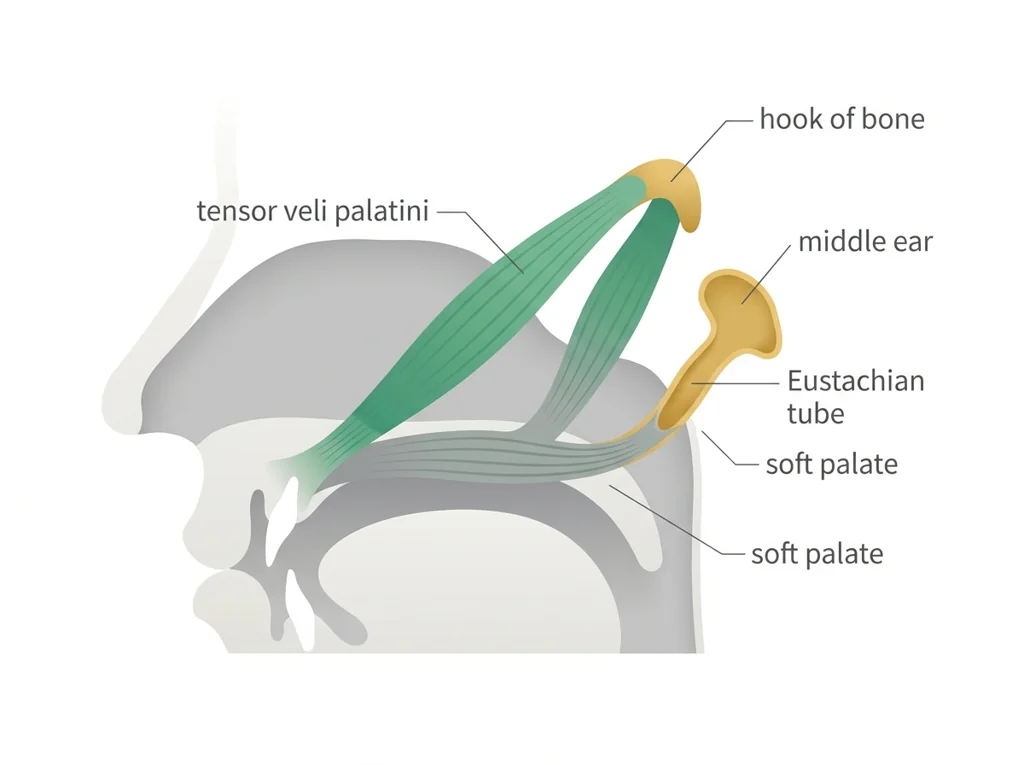 Labeled illustration: tensor-veli-palatini