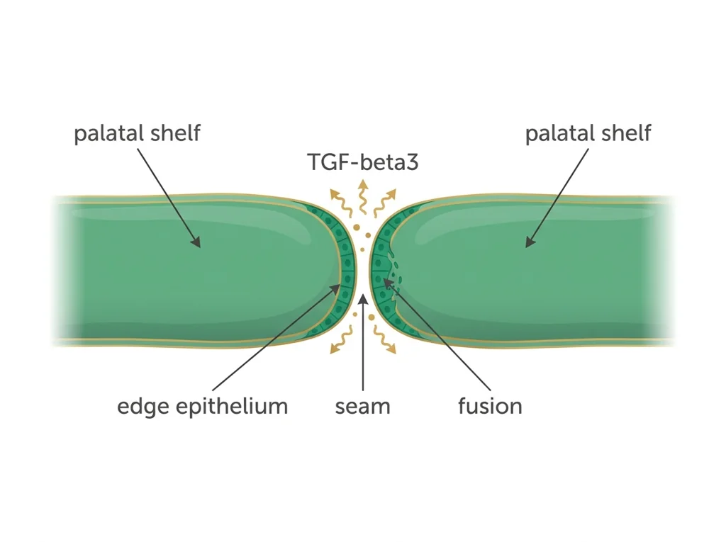 Labeled illustration: TGF-beta3