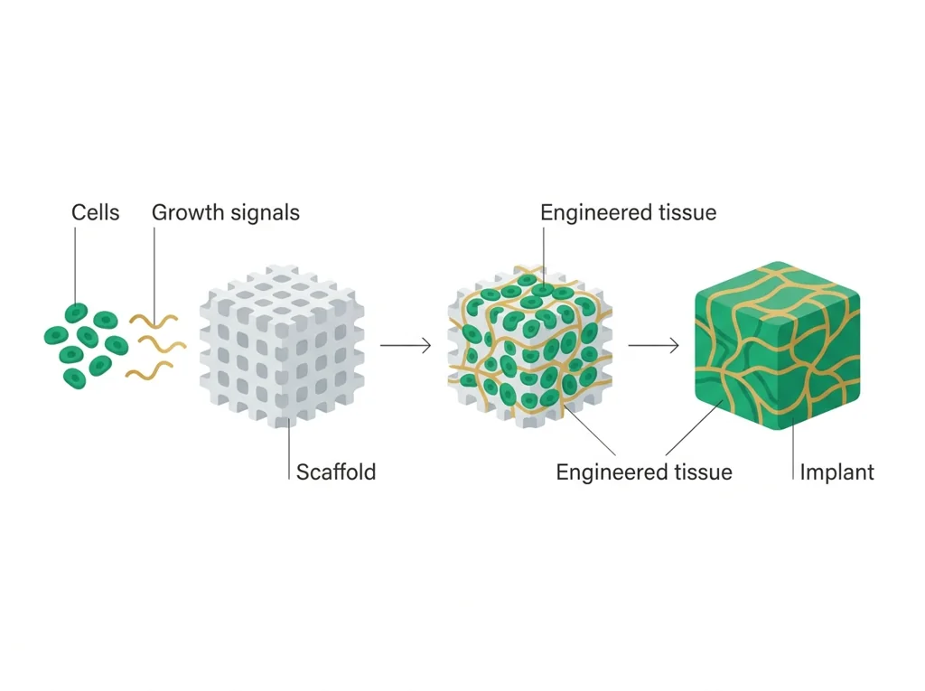 Labeled illustration: tissue engineering